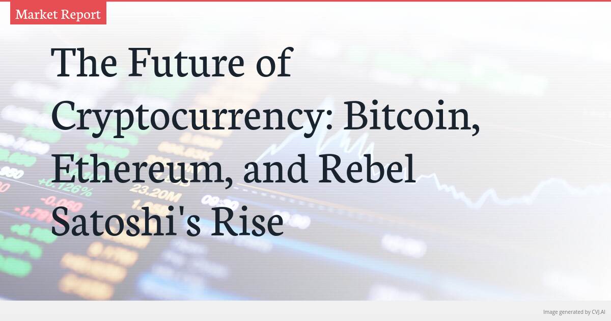 The Future of Cryptocurrency: Bitcoin, Ethereum, and Rebel Satoshi’s Rise The Future of Cryptocurrency: Bitcoin, Ethereum, and Rebel Satoshi’s Rise