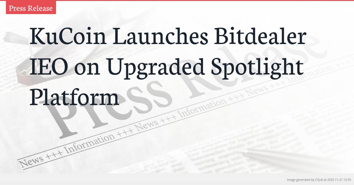 KuCoin Launches Bitdealer IEO on Upgraded Spotlight Platform