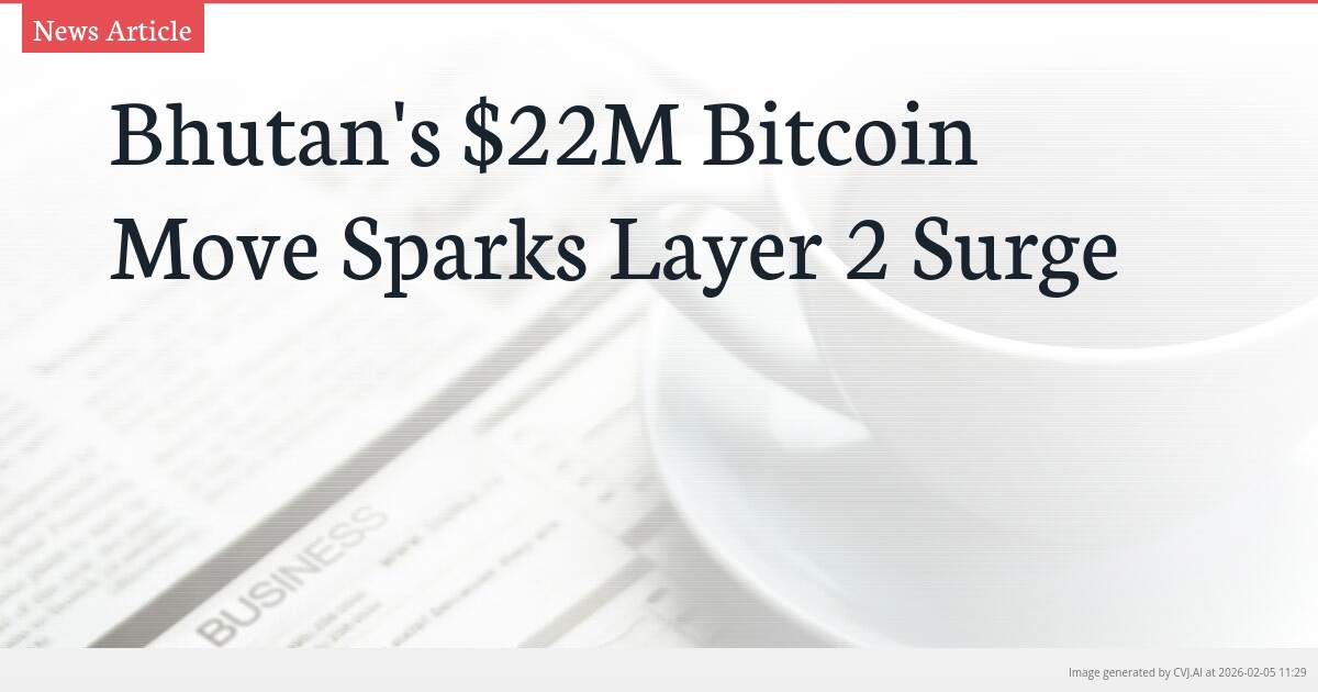 Bhutan’s $22M Bitcoin Move Sparks Layer 2 Surge