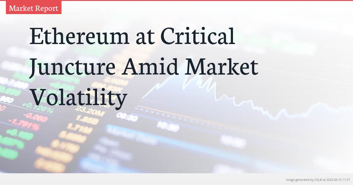 Ethereum at Critical Juncture Amid Market Volatility