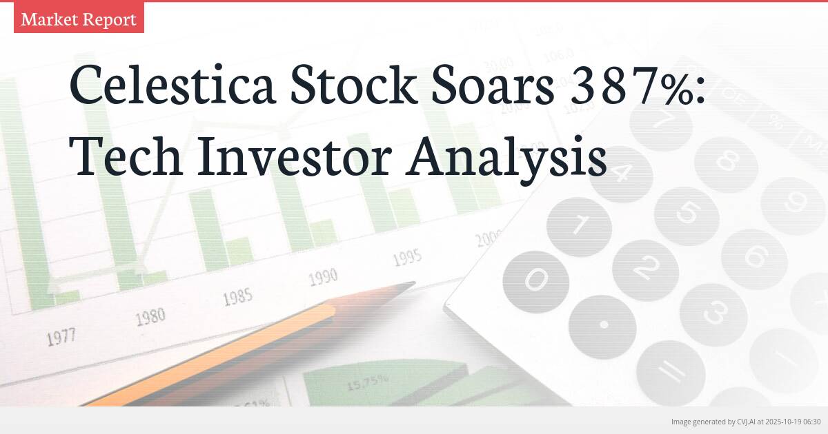 Celestica Stock Soars 387%: Tech Investor Analysis