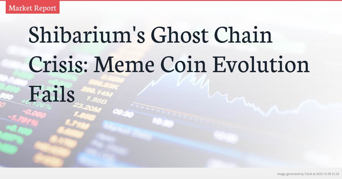 Shibarium’s Ghost Chain Crisis: Meme Coin Evolution Fails