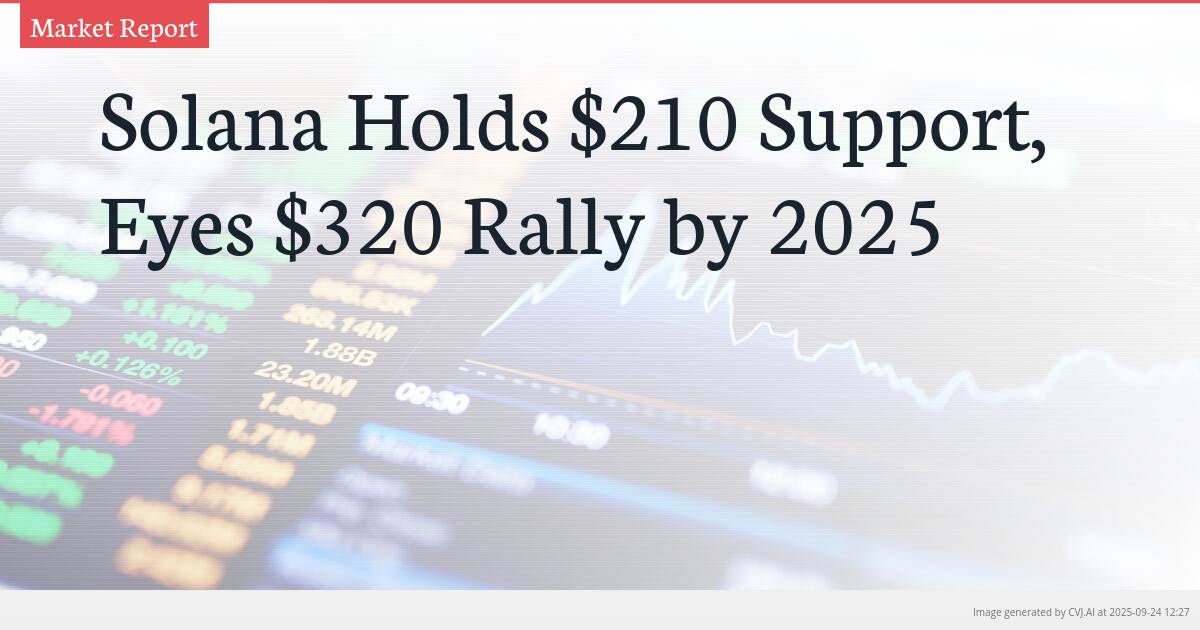 Solana Holds $210 Support, Eyes $320 Rally by 2025