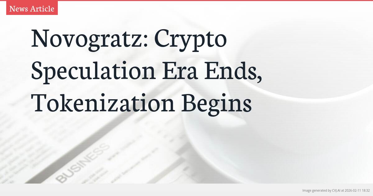 Novogratz: Crypto Speculation Era Ends, Tokenization Begins