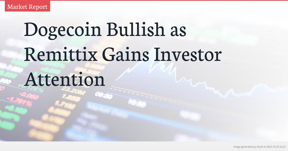 Dogecoin Bullish as Remittix Gains Investor Attention