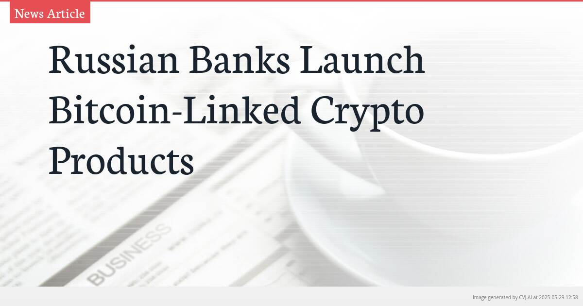 Russian Banks Launch Bitcoin-Linked Crypto Products