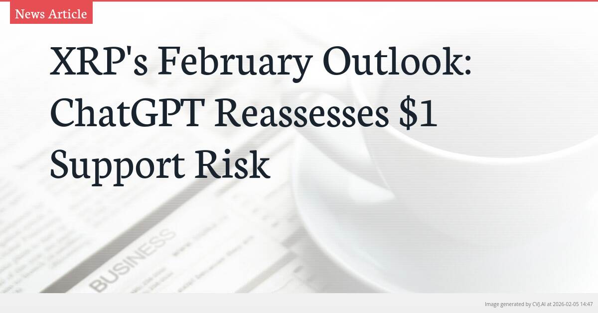 XRP’s February Outlook: ChatGPT Reassesses $1 Support Risk