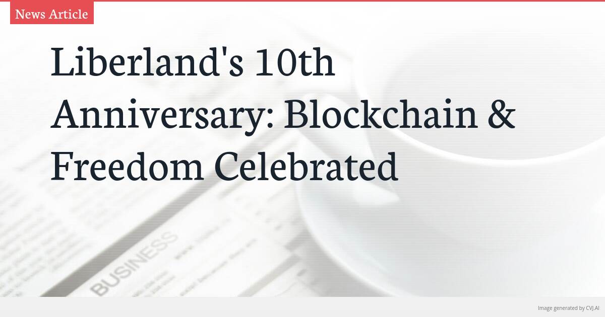 Liberland’s 10th Anniversary: Blockchain & Freedom Celebrated