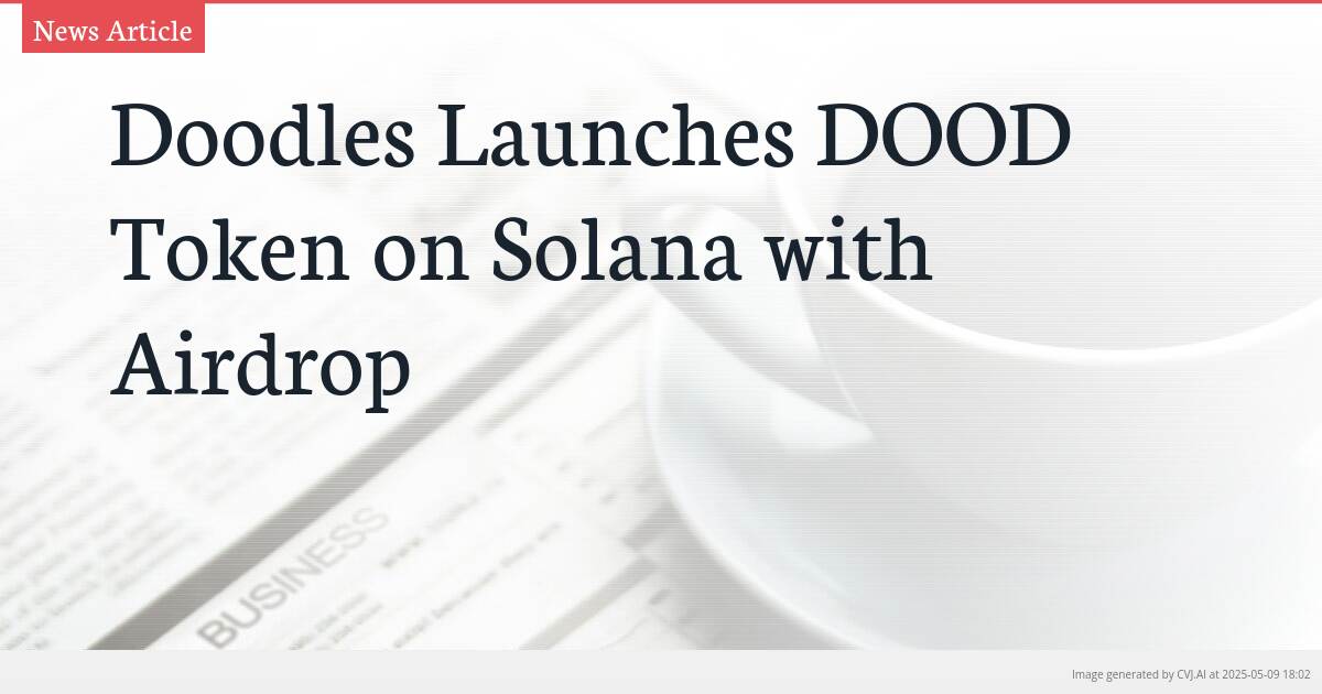 Doodles Launches DOOD Token on Solana with Airdrop