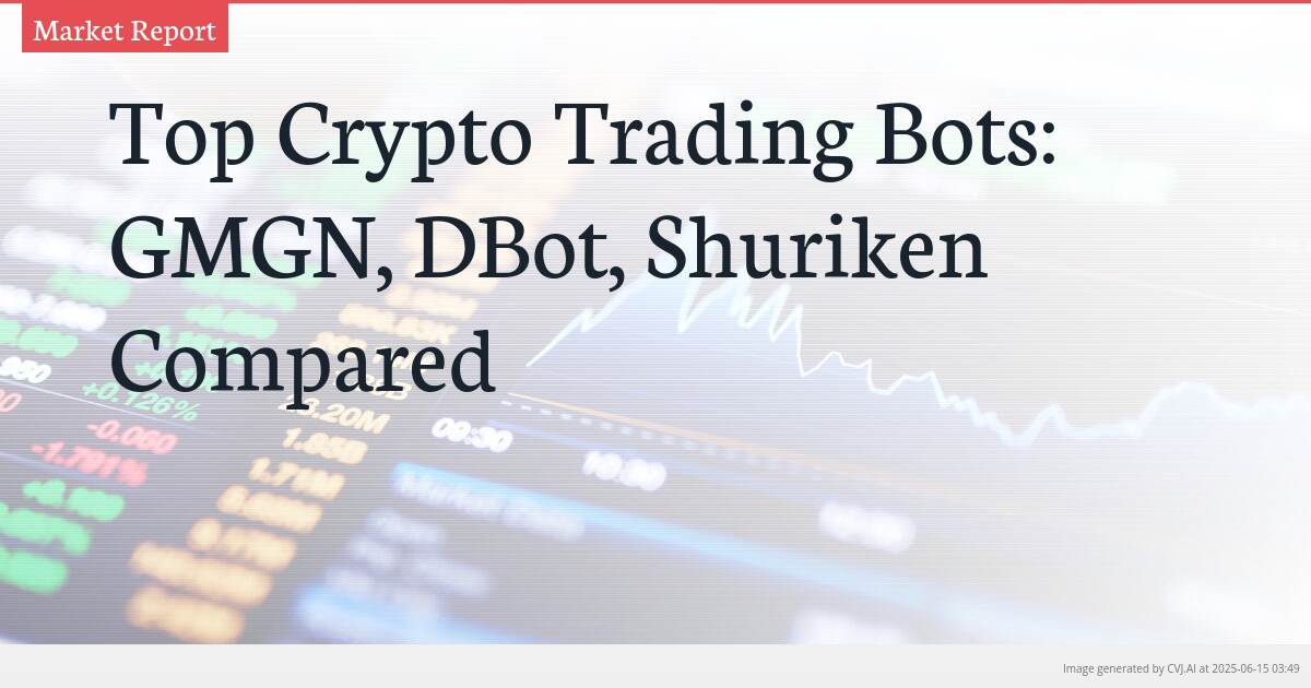 Top Crypto Trading Bots: GMGN, DBot, Shuriken Compared