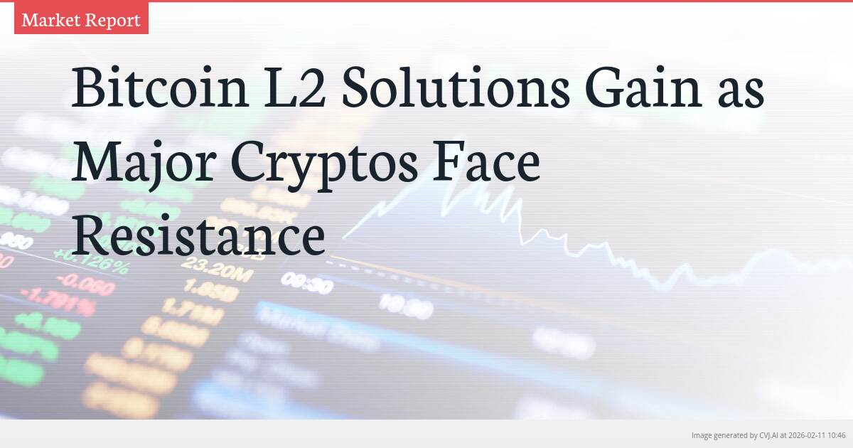 Bitcoin L2 Solutions Gain as Major Cryptos Face Resistance