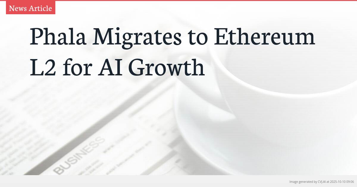 Phala Migrates to Ethereum L2 for AI Growth