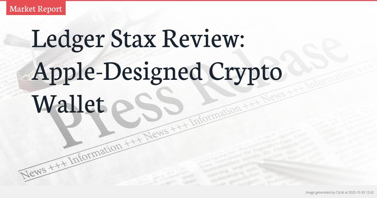 Ledger Stax Review: Apple-Designed Crypto Wallet