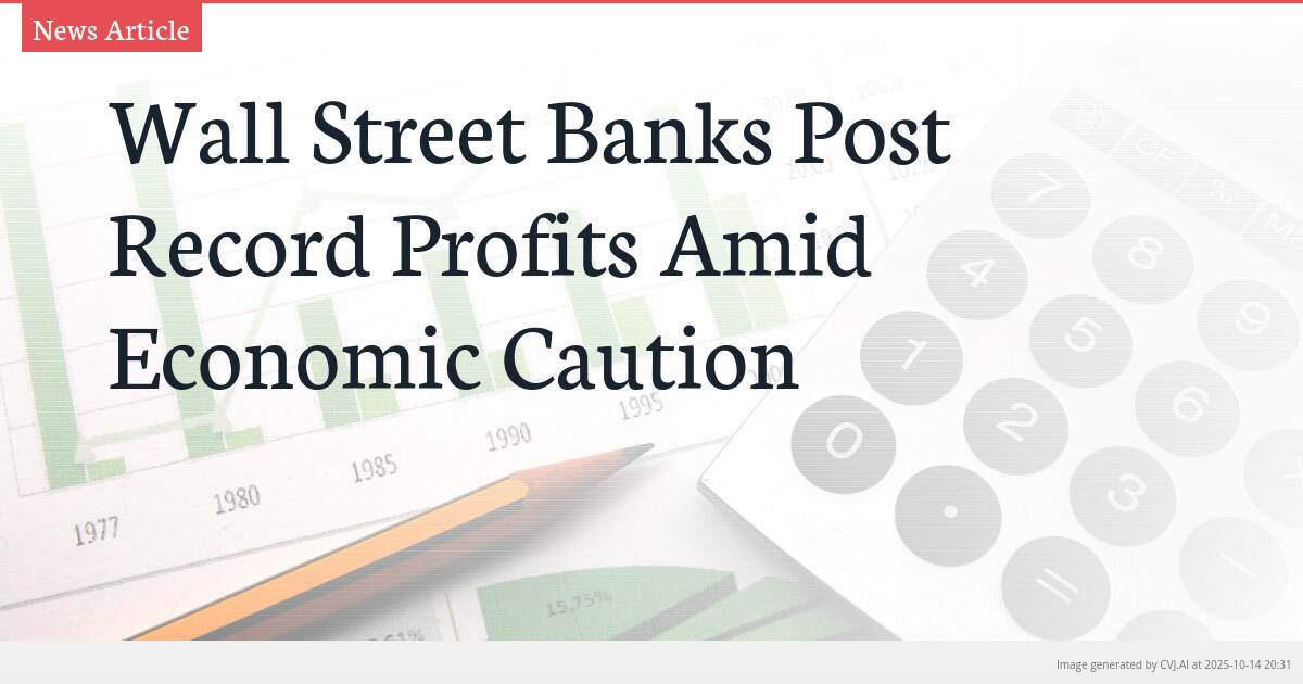 Wall Street Banks Post Record Profits Amid Economic Caution