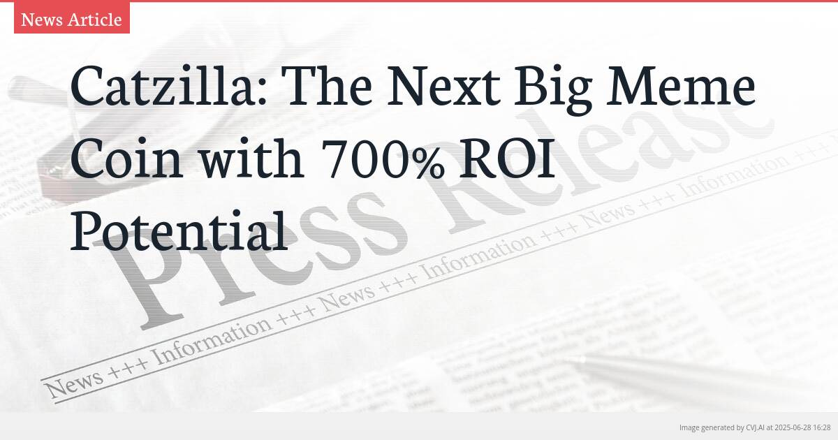 Catzilla: The Next Big Meme Coin with 700% ROI Potential