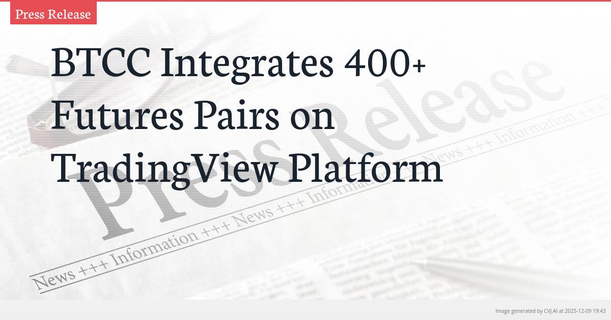 BTCC Integrates 400+ Futures Pairs on TradingView Platform
