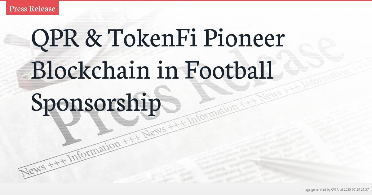 QPR & TokenFi Pioneer Blockchain in Football Sponsorship