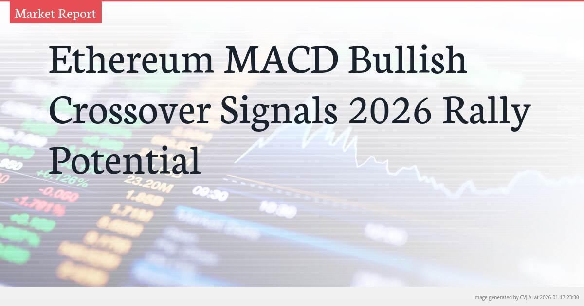 Ethereum MACD Bullish Crossover Signals 2026 Rally Potential