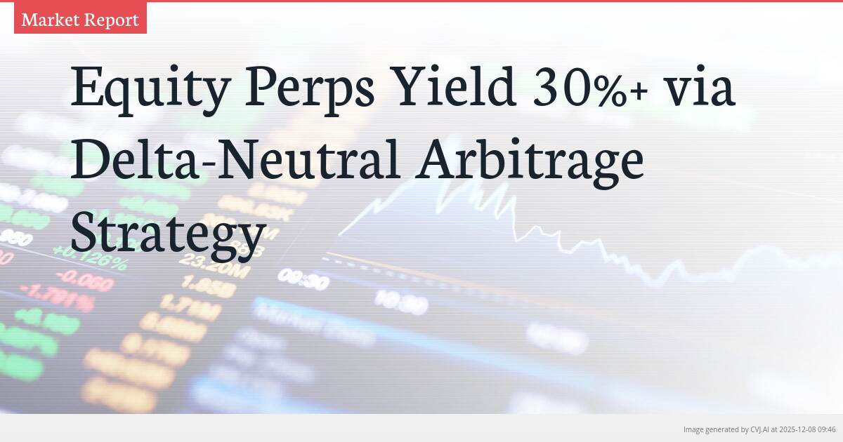 Equity Perps Yield 30%+ via Delta-Neutral Arbitrage Strategy