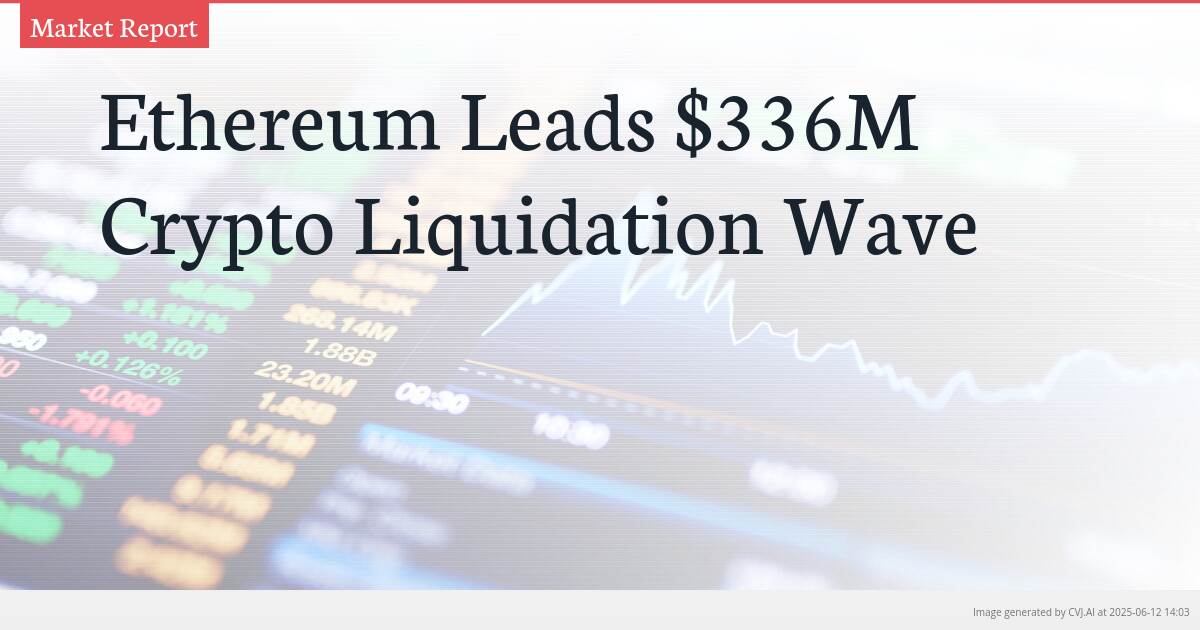 Ethereum Leads $336M Crypto Liquidation Wave