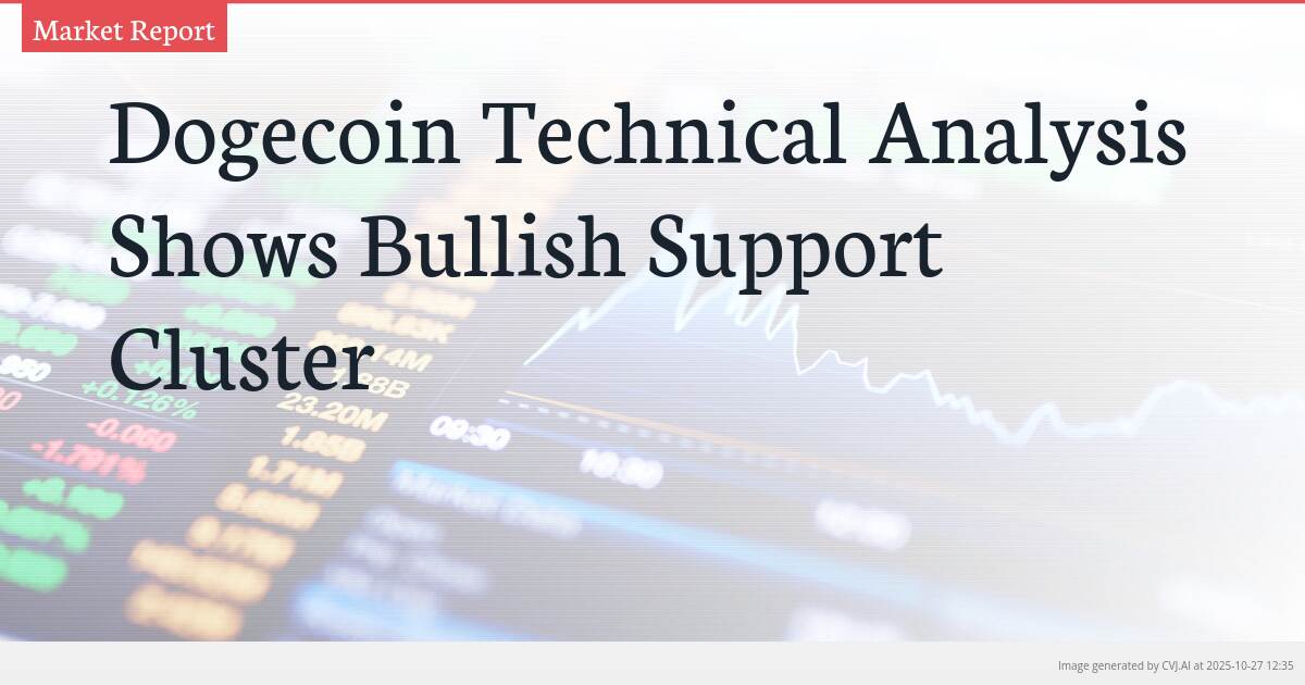 Dogecoin Technical Analysis Shows Bullish Support Cluster Dogecoin Technical Analysis Shows Bullish Support Cluster