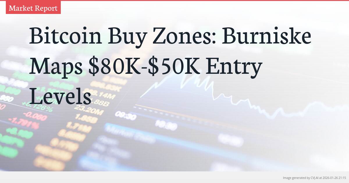 Bitcoin Buy Zones: Burniske Maps $80K-$50K Entry Levels