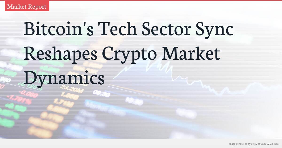 Bitcoin’s Tech Sector Sync Reshapes Crypto Market Dynamics