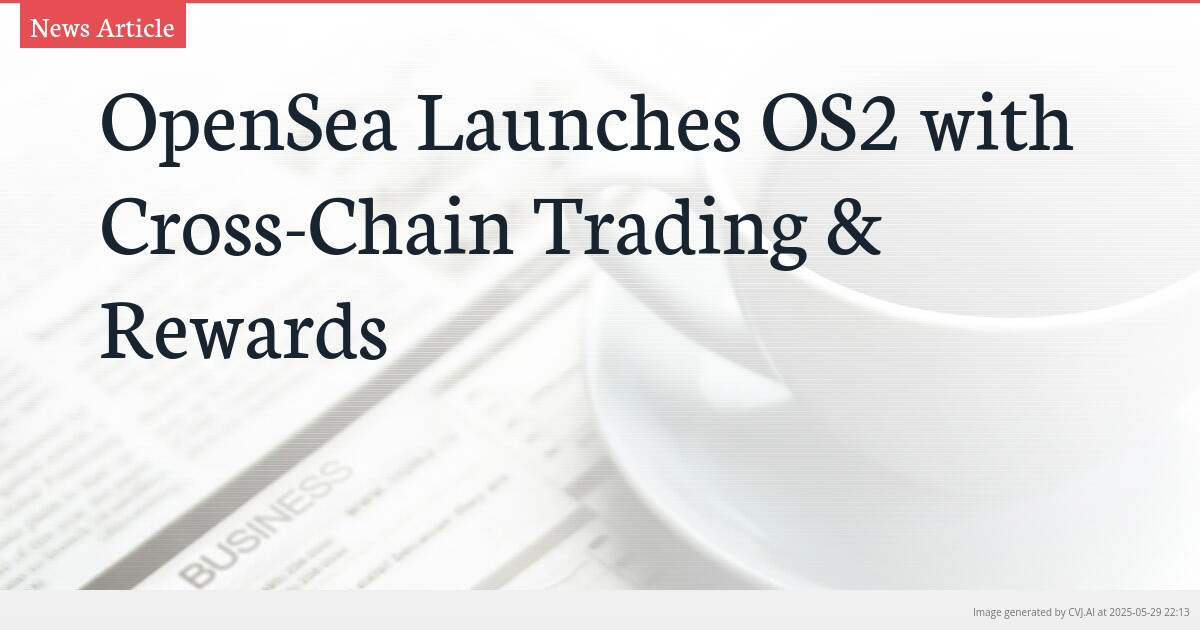 OpenSea Launches OS2 with Cross-Chain Trading & Rewards
