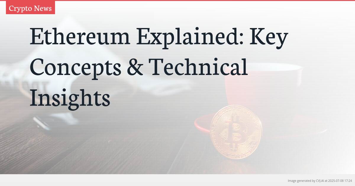 Ethereum Explained: Key Concepts & Technical Insights