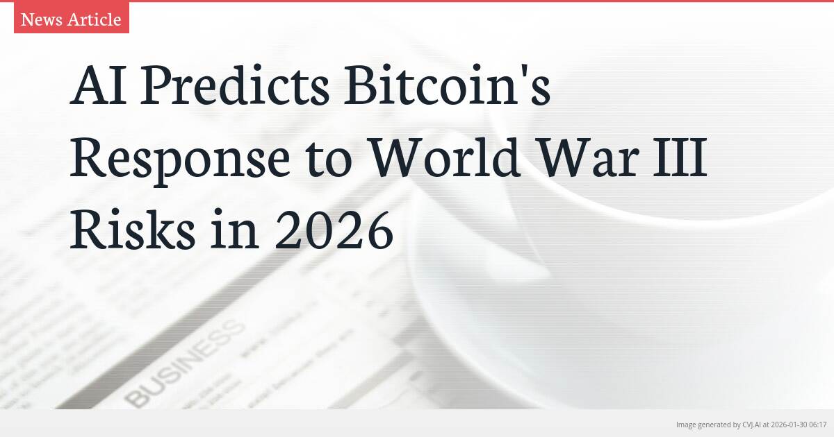 AI Predicts Bitcoin’s Response to World War III Risks in 2026