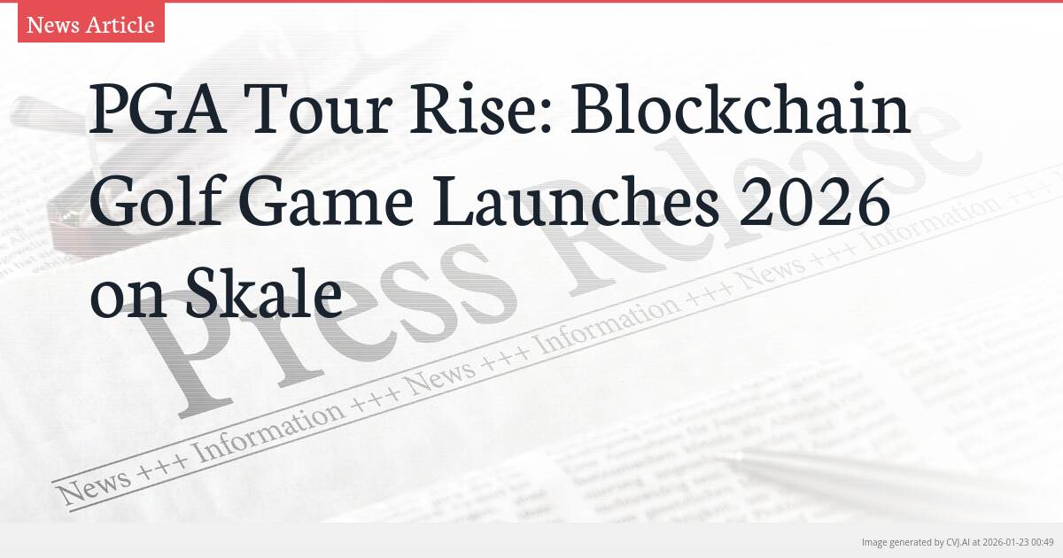 PGA Tour Rise: Blockchain Golf Game Launches 2026 on Skale