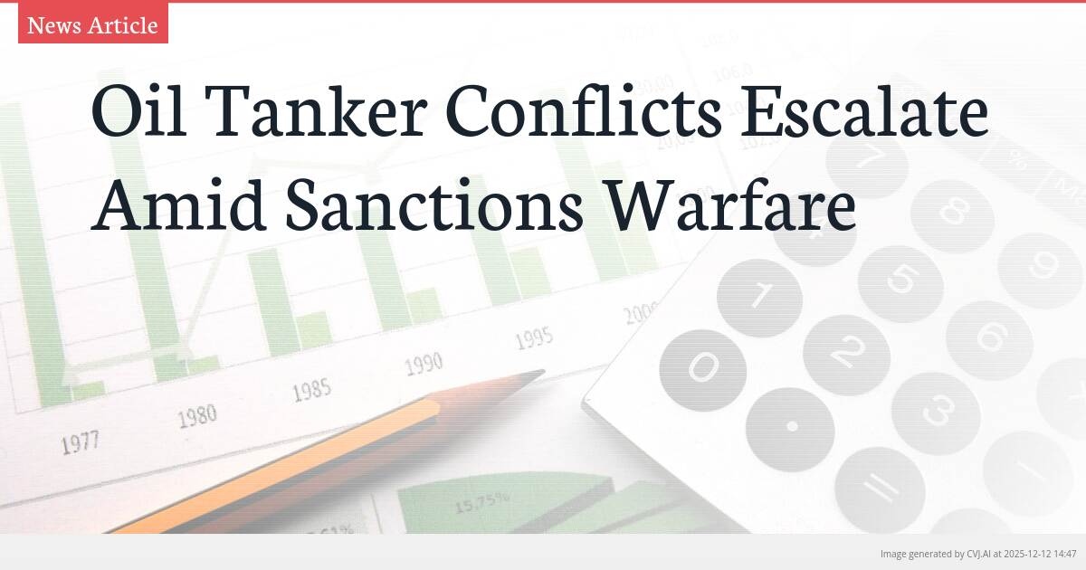 Oil Tanker Conflicts Escalate Amid Sanctions Warfare