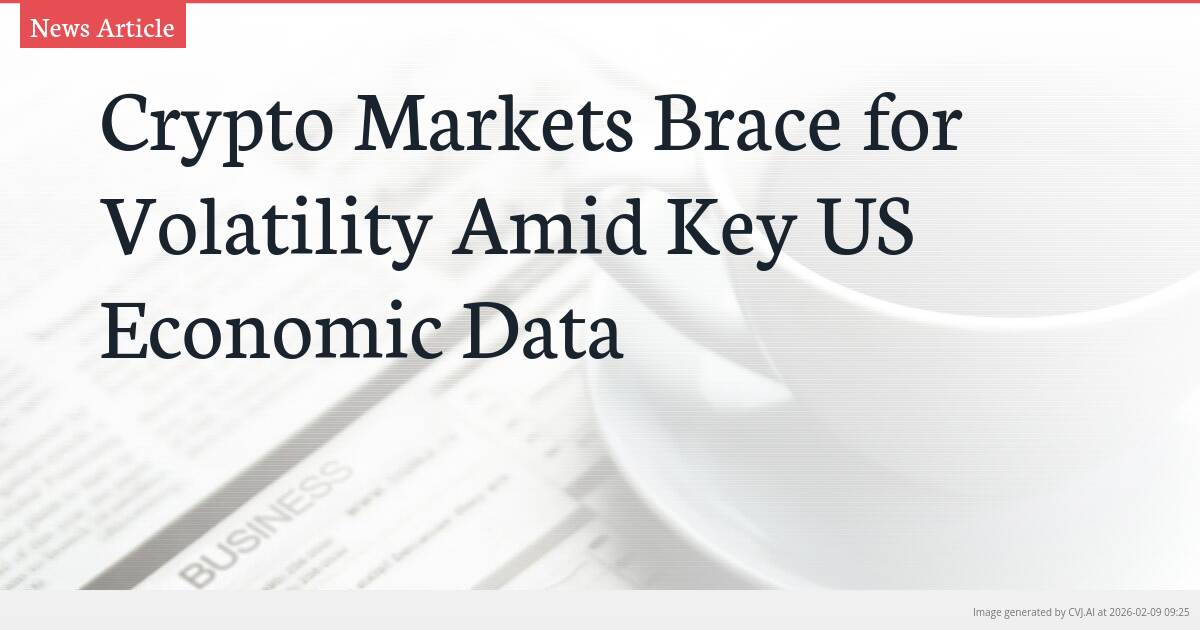 Crypto Markets Brace for Volatility Amid Key US Economic Data