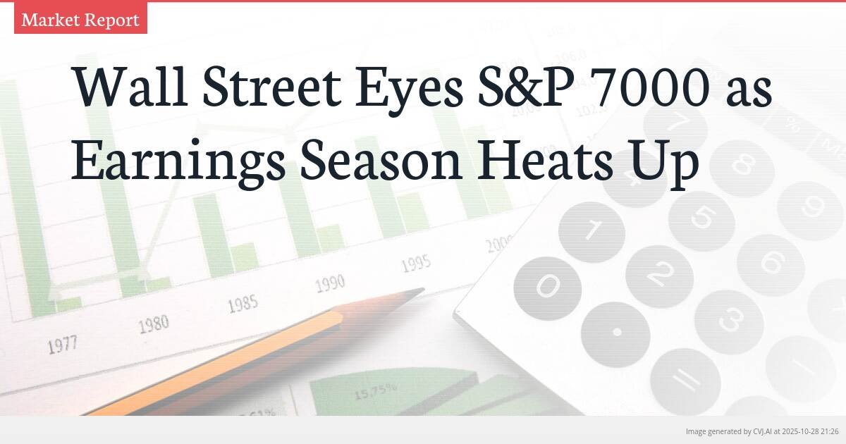 Wall Street Eyes S&P 7000 as Earnings Season Heats Up