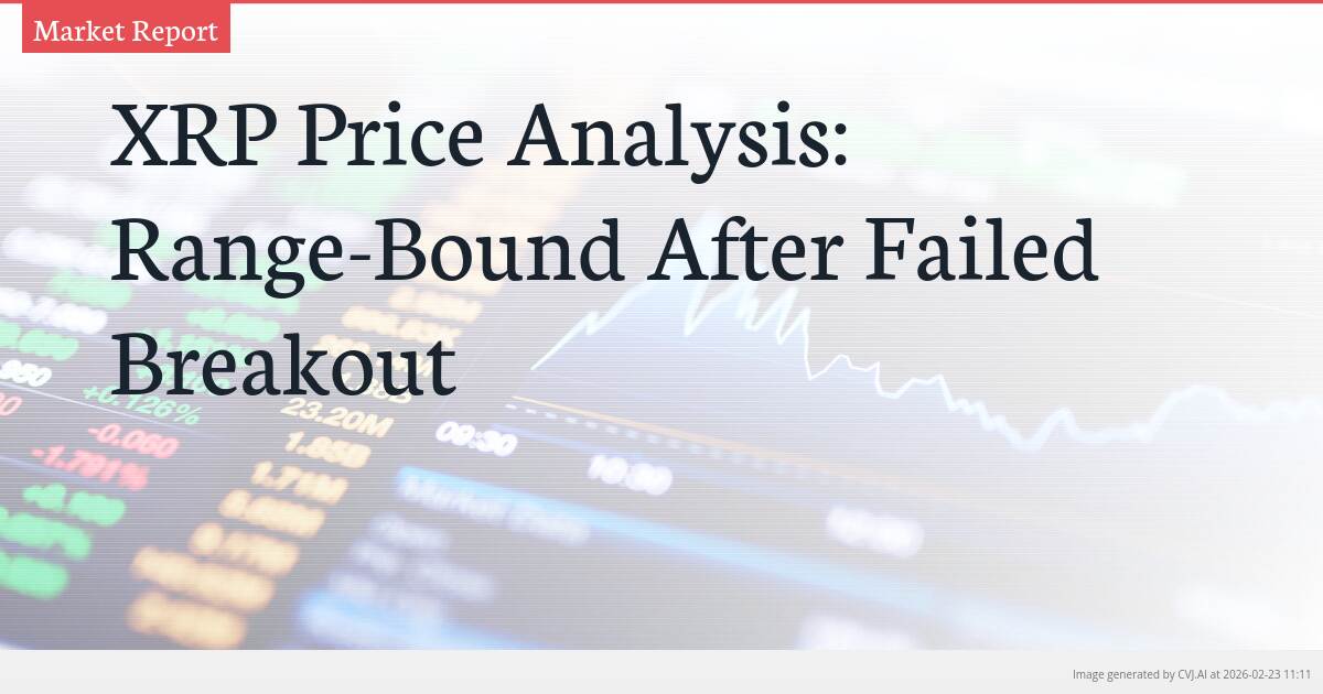 XRP Price Analysis: Range-Bound After Failed Breakout
