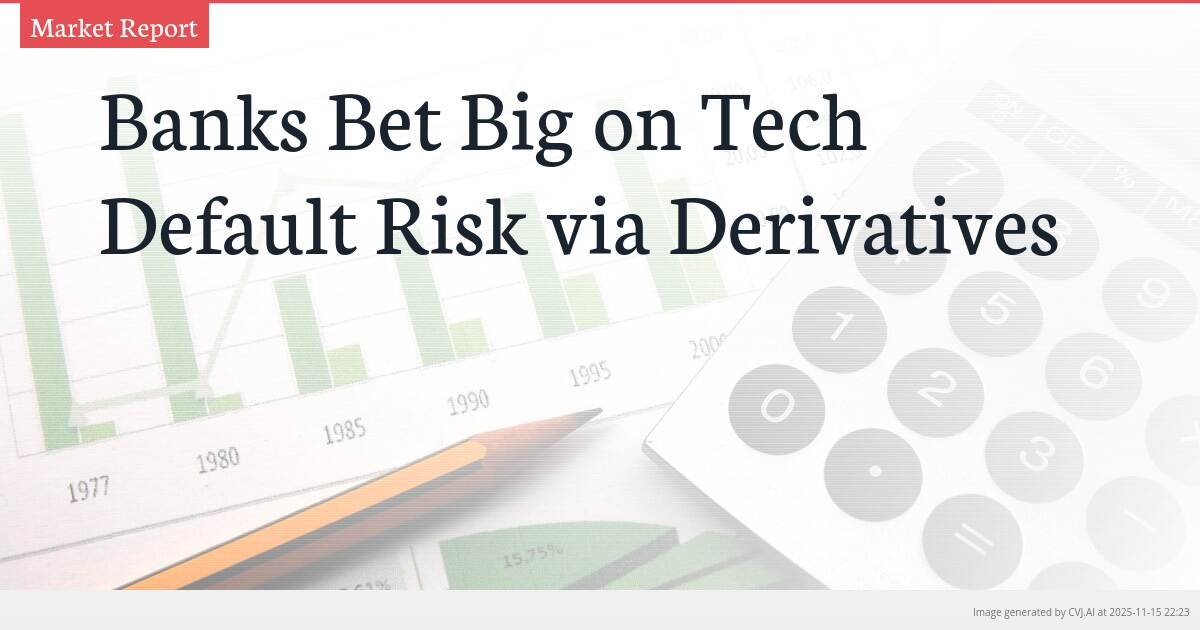 Banks Bet Big on Tech Default Risk via Derivatives