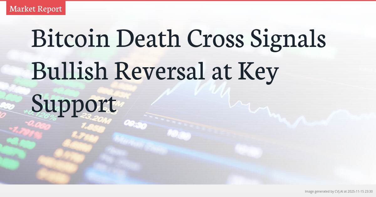 Bitcoin Death Cross Signals Bullish Reversal at Key Support
