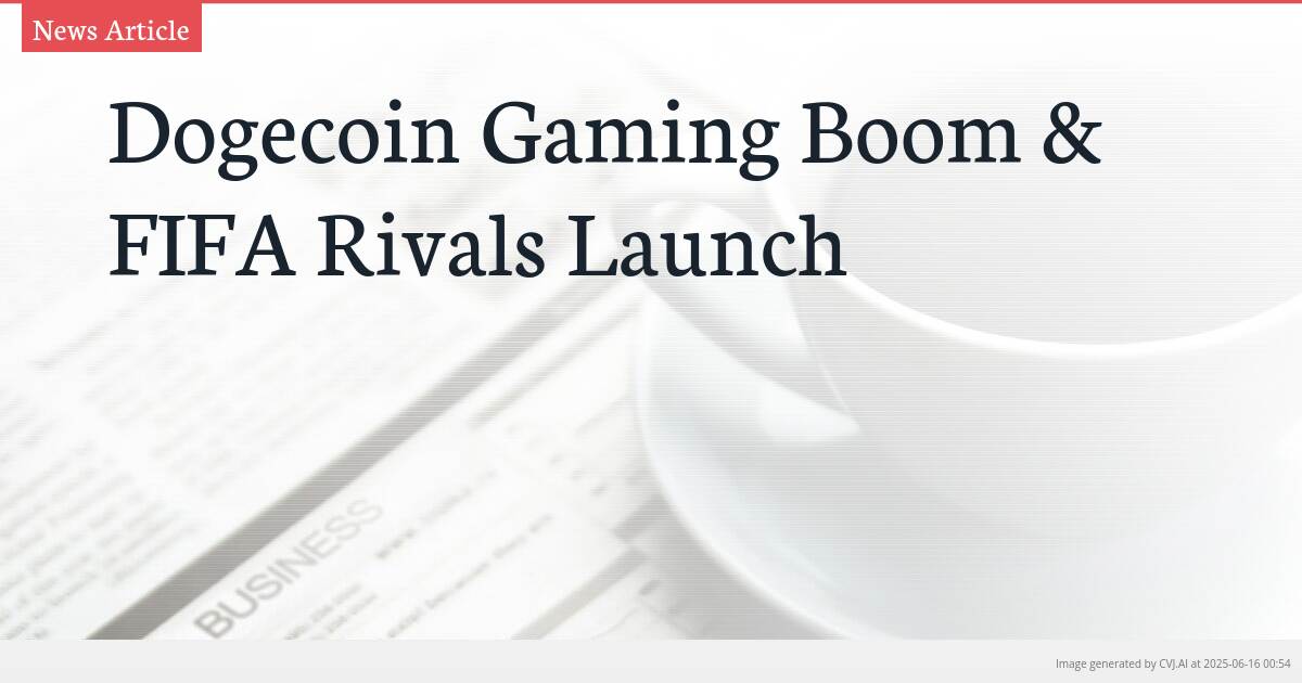Dogecoin Gaming Boom & FIFA Rivals Launch