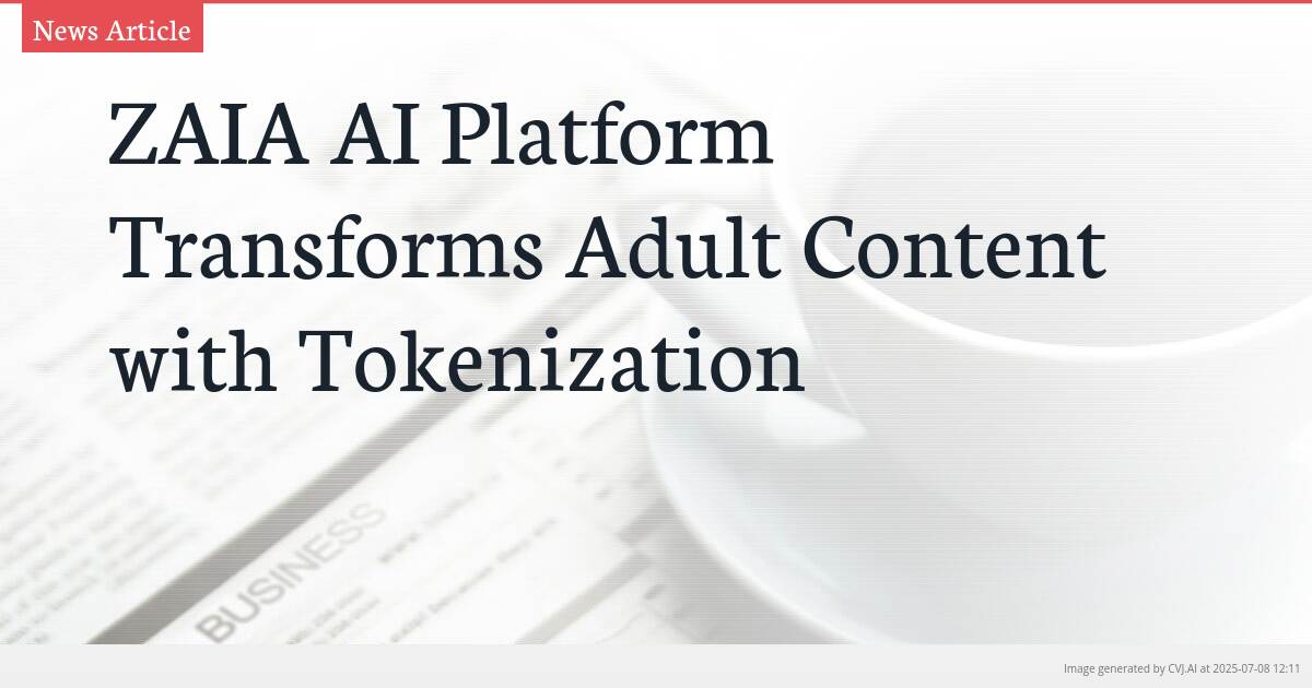 ZAIA AI Platform Transforms Adult Content with Tokenization