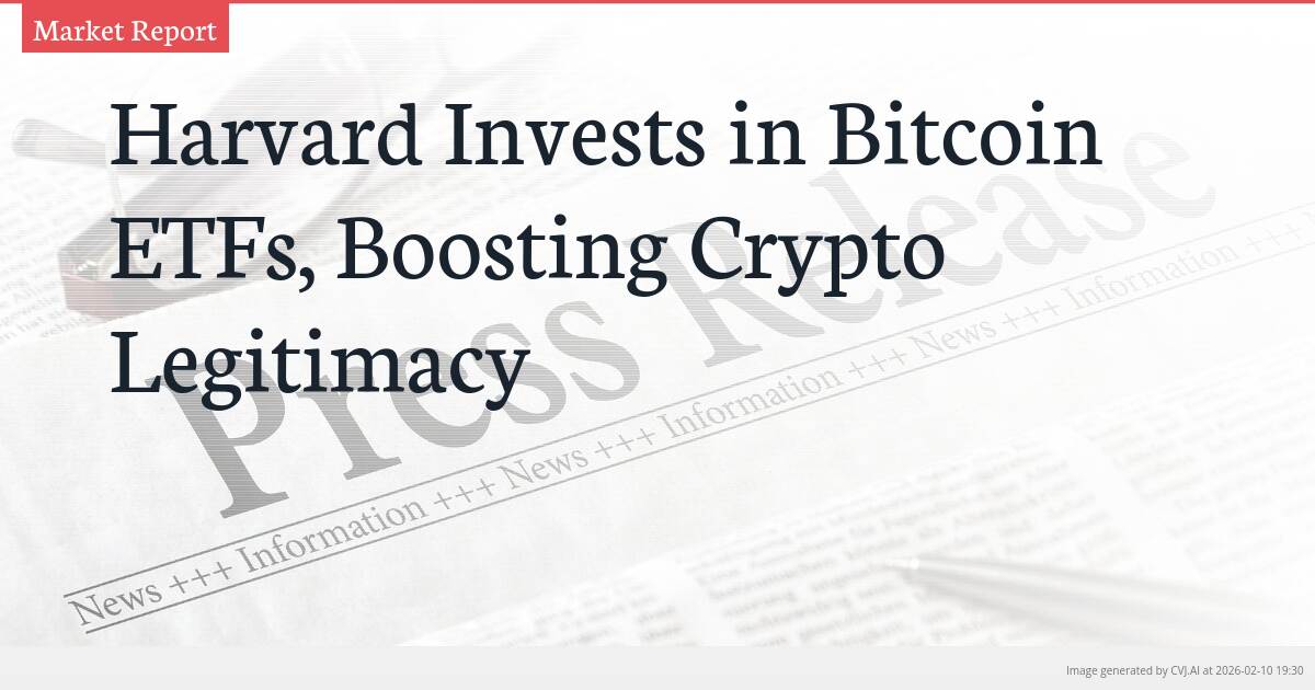 Harvard Invests in Bitcoin ETFs, Boosting Crypto Legitimacy