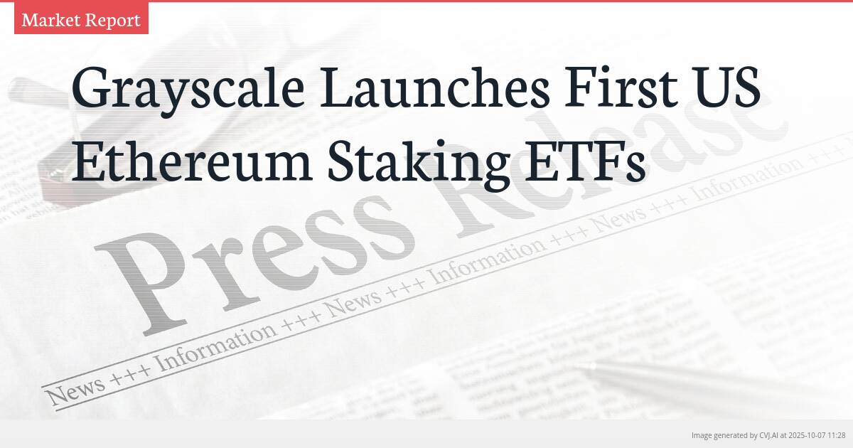 Grayscale Launches First US Ethereum Staking ETFs