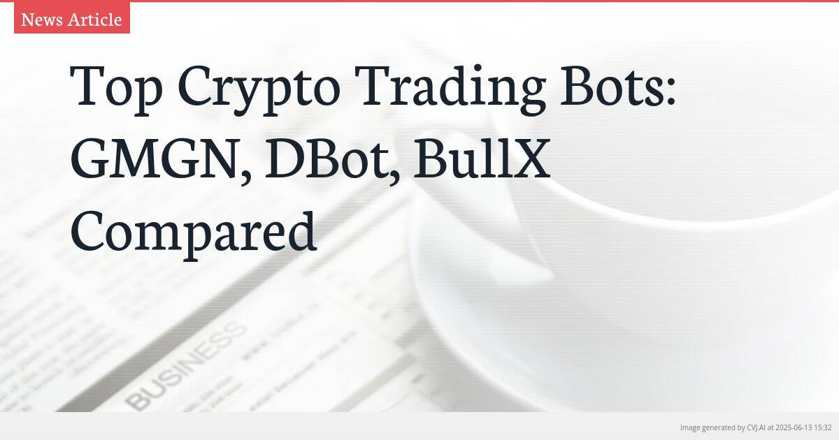 Top Crypto Trading Bots: GMGN, DBot, BullX Compared