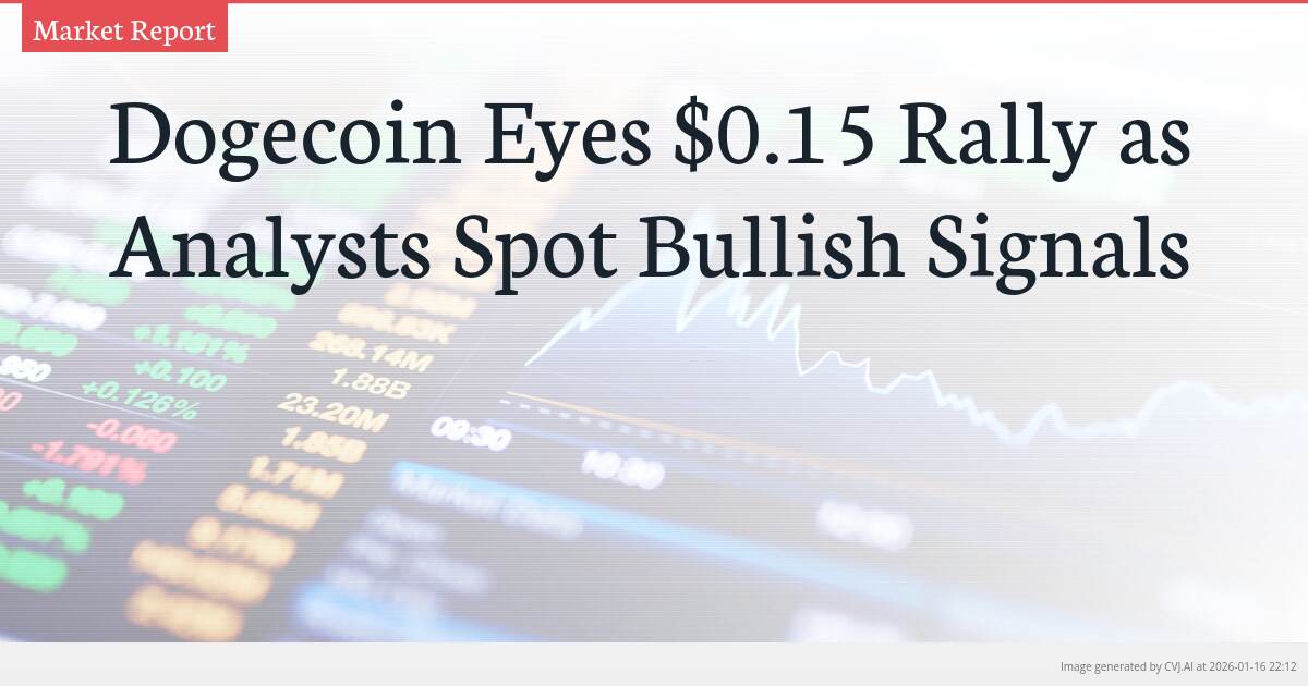 Dogecoin Eyes $0.15 Rally as Analysts Spot Bullish Signals
