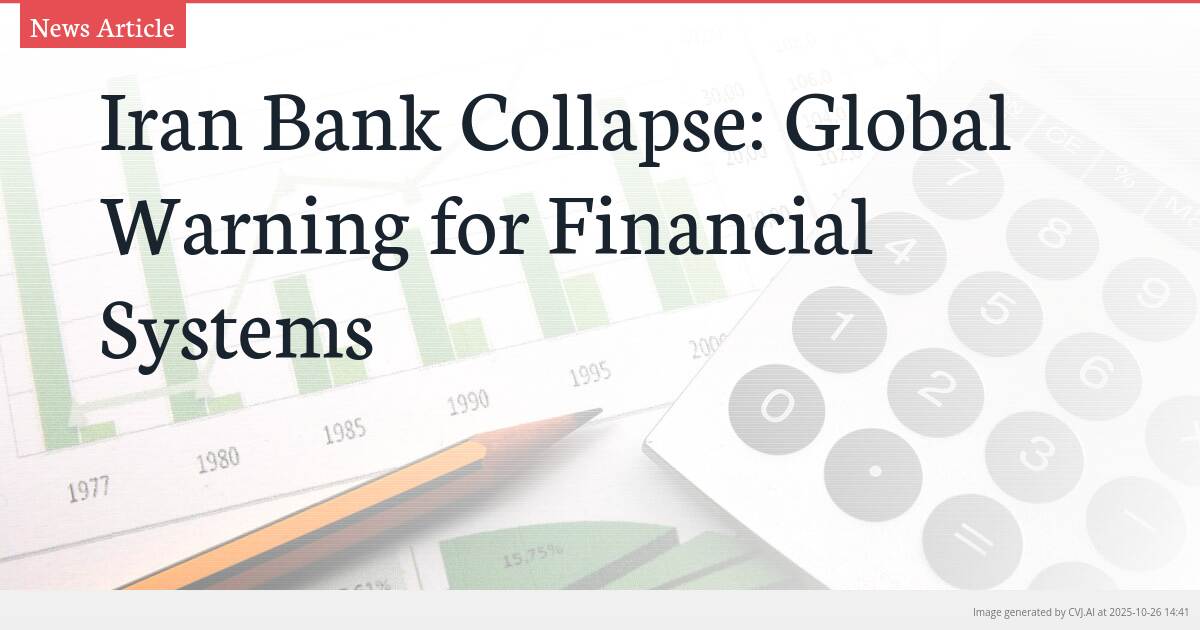 Iran Bank Collapse: Global Warning for Financial Systems Iran Bank Collapse: Global Warning for Financial Systems