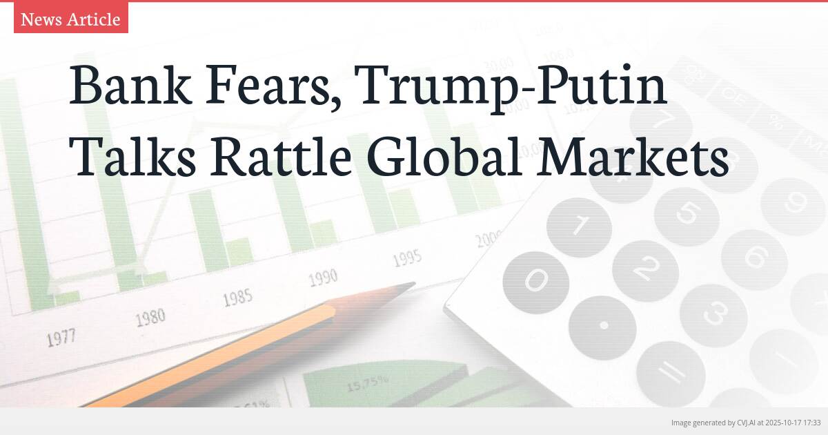 Bank Fears, Trump-Putin Talks Rattle Global Markets