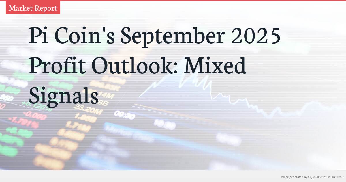 Pi Coin’s September 2025 Profit Outlook: Mixed Signals