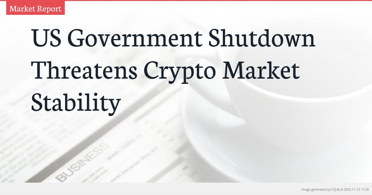 US Government Shutdown Threatens Crypto Market Stability