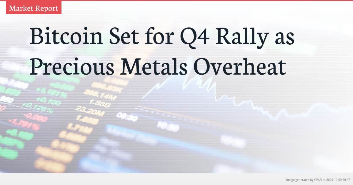 Bitcoin Set for Q4 Rally as Precious Metals Overheat