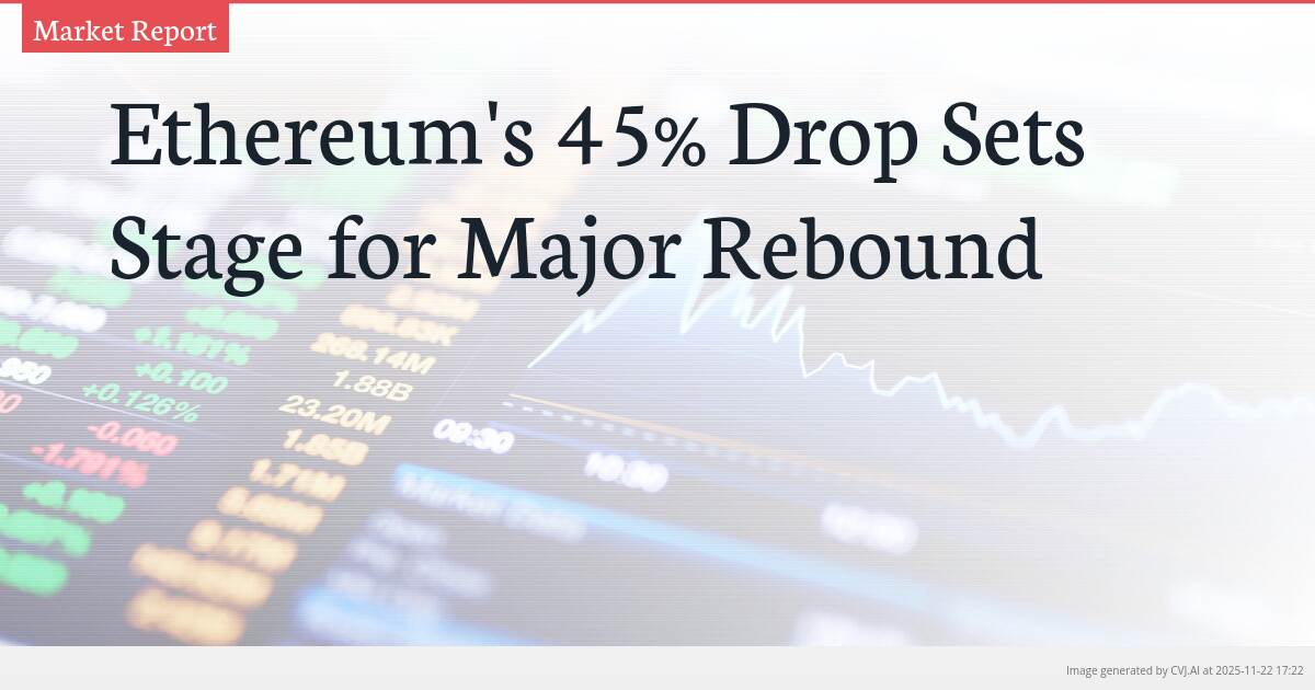 Ethereum’s 45% Drop Sets Stage for Major Rebound