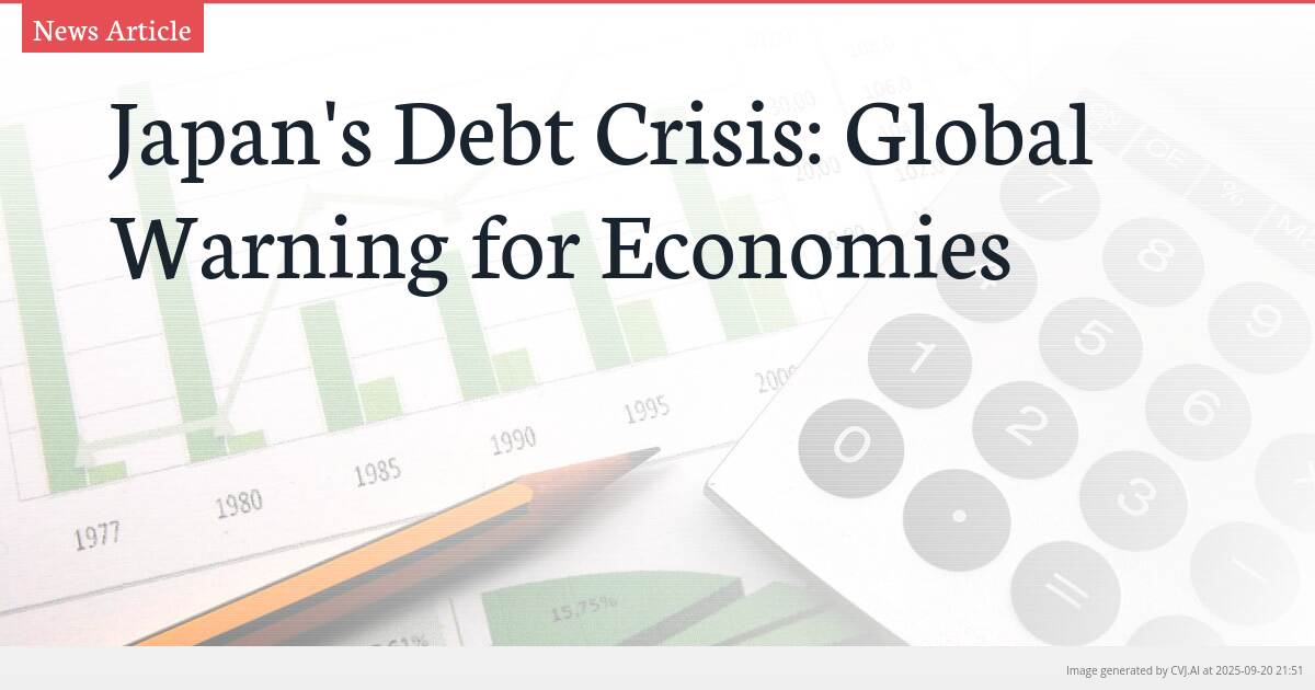 Japan’s Debt Crisis: Global Warning for Economies
